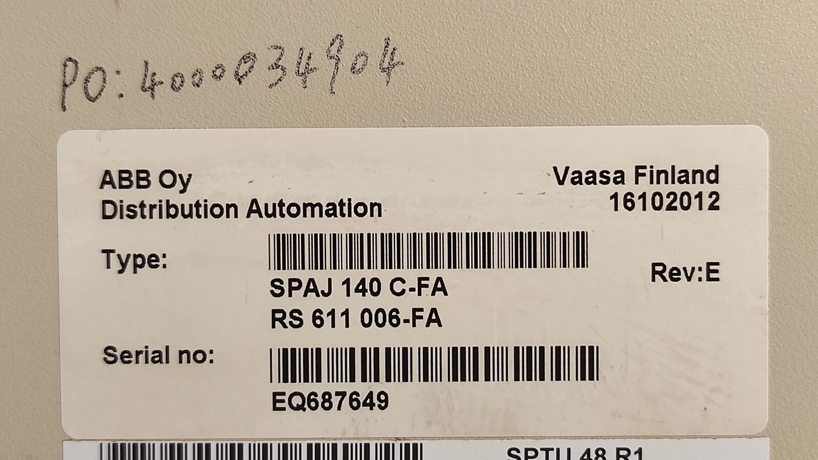 admin/uploads/uploads/ABB spaj140C - SPAJ1 140 C Overcurrent & Earth Fault Relay_2.webp